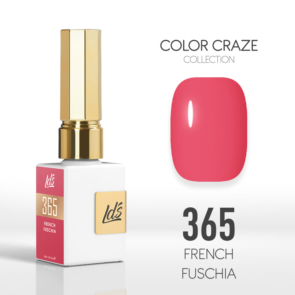 LDS Color Craze Collection - 365 French Fuschia - Gel Polish 0.5oz