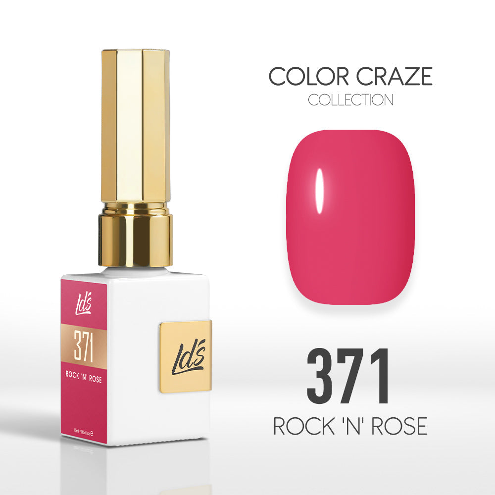 LDS Color Craze Collection - 371 Rock 'N' Rose - Gel Polish 0.5oz