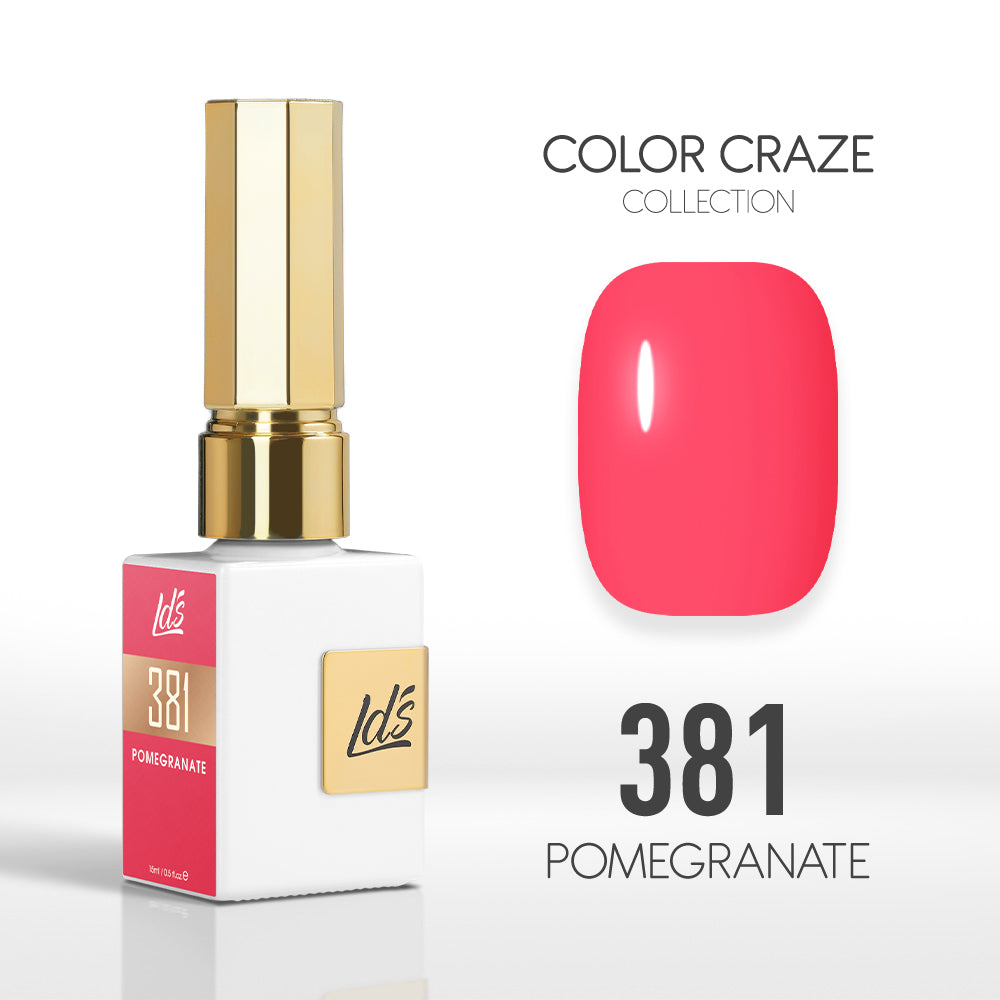 LDS Color Craze Collection - 381 Pomegranate - Gel Polish 0.5oz