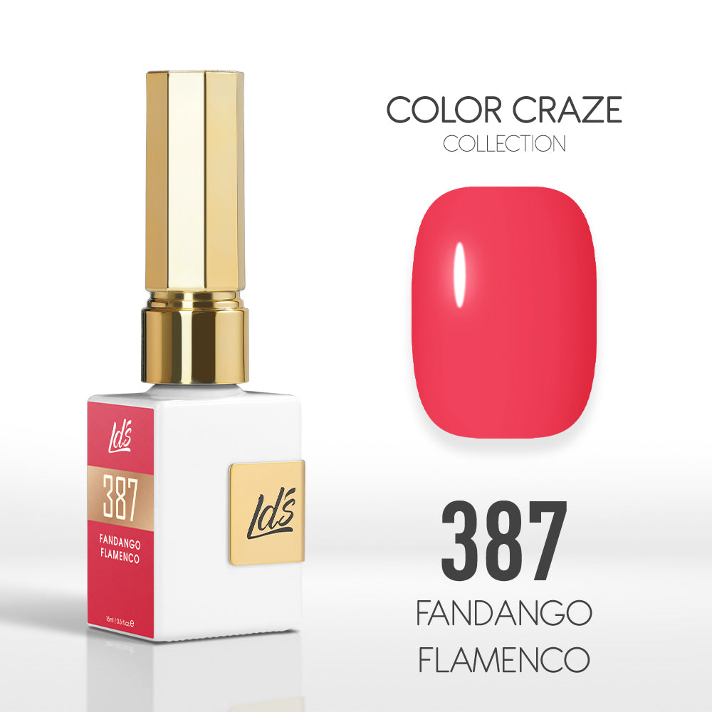 LDS Color Craze Collection - 387 Fandango Flamenco - Gel Polish 0.5oz
