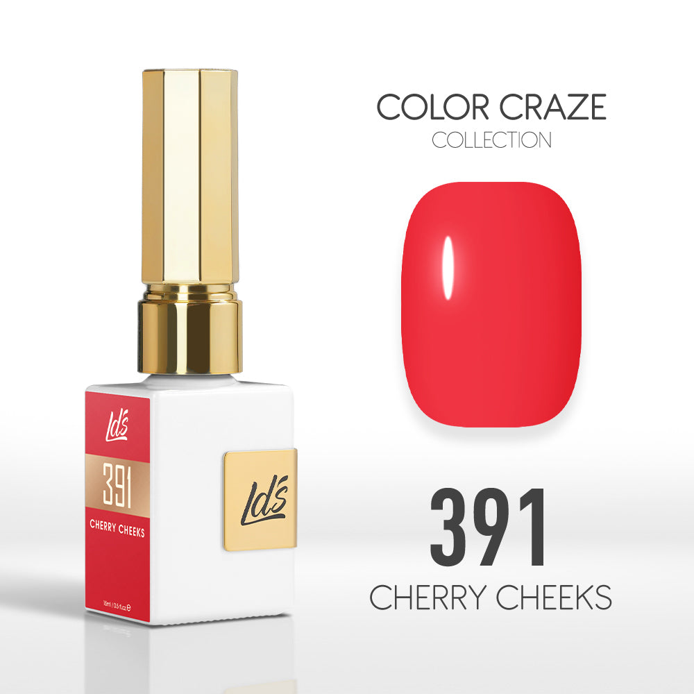 LDS Color Craze Collection - 391 Cherry Cheeks - Gel Polish 0.5oz