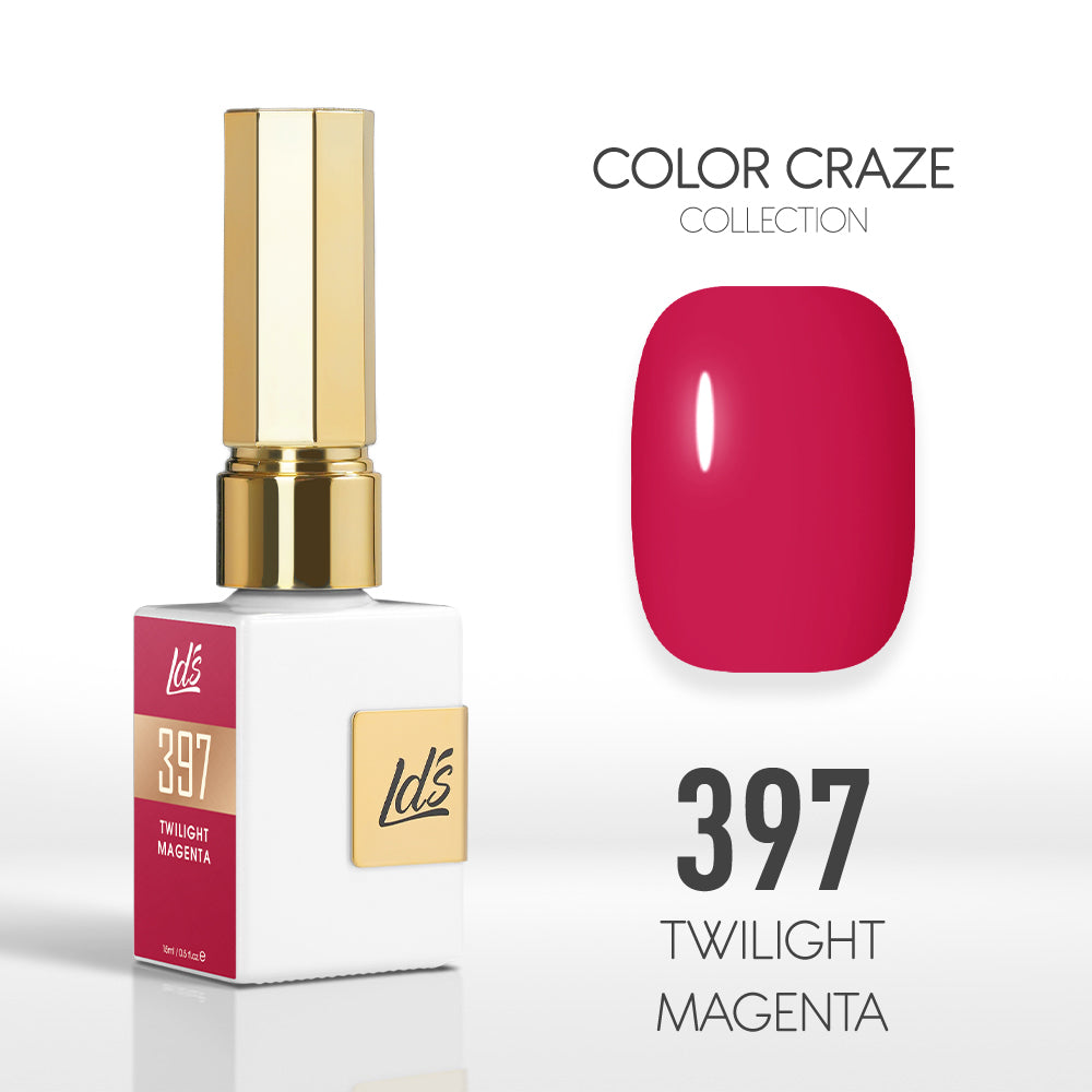 LDS Color Craze Collection - 397 Twilight Magenta - Gel Polish 0.5oz