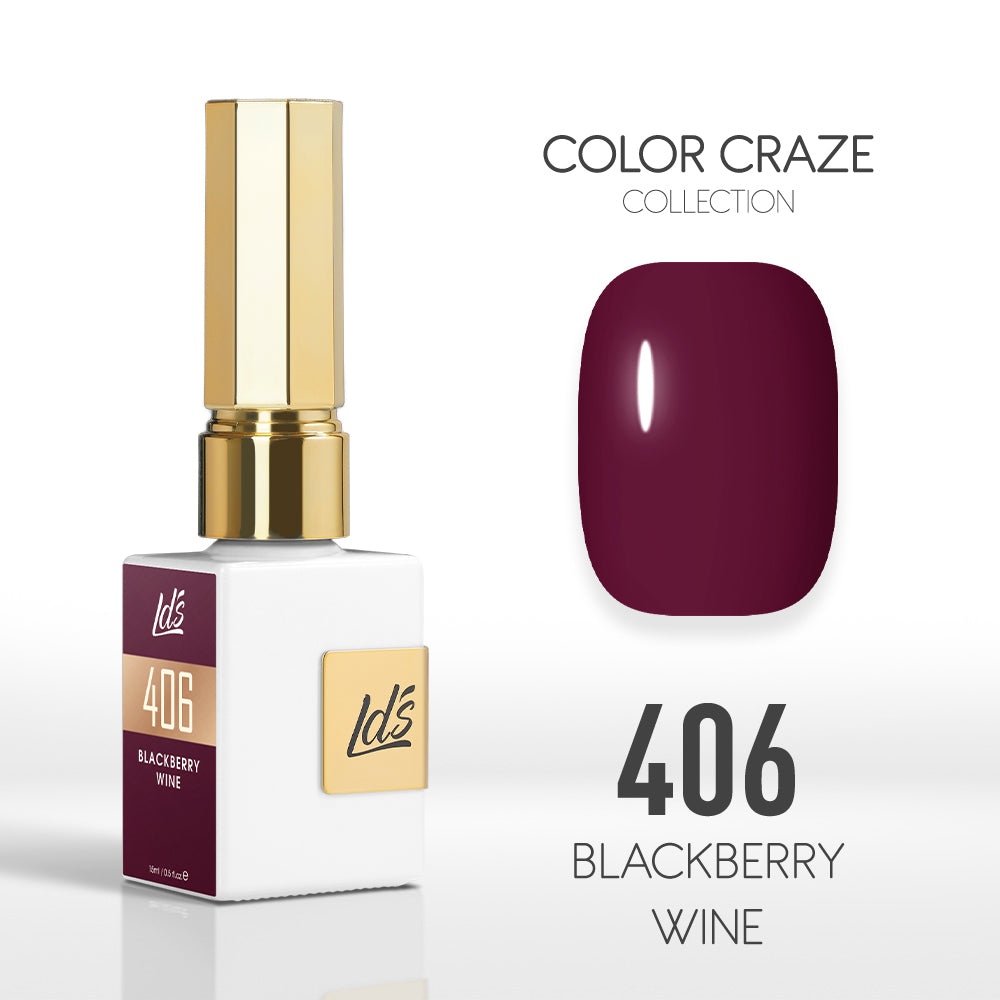 LDS Color Craze Collection - 406 Blackberry Wine - Gel Polish 0.5oz