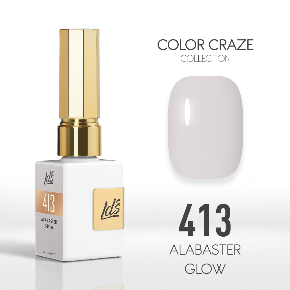 LDS Color Craze Collection - 413 Alabaster Glow - Gel Polish 0.5oz