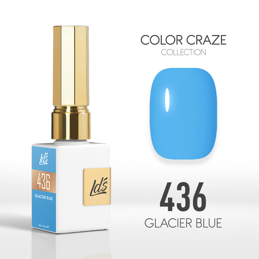 LDS Color Craze Collection - 436 Glacier Blue - Gel Polish 0.5oz