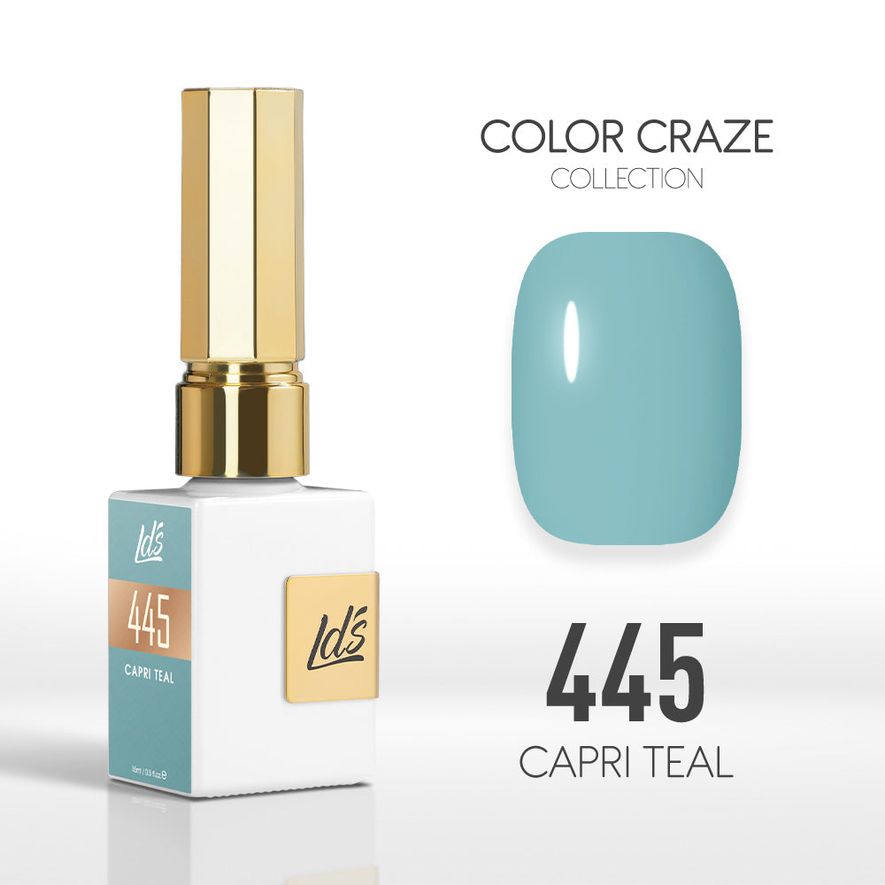 LDS Color Craze Collection - 445 Capri Teal - Gel Polish 0.5oz