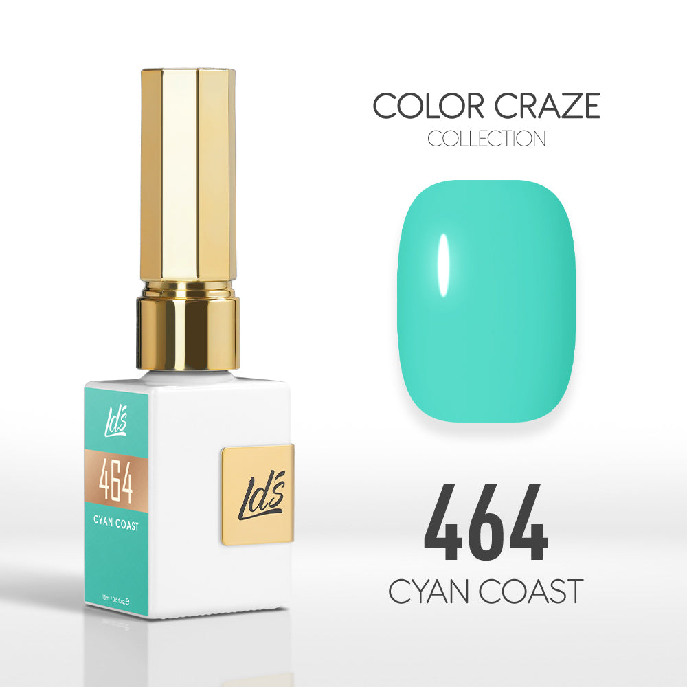 LDS Color Craze Collection - 464 Cyan Coast - Gel Polish 0.5oz