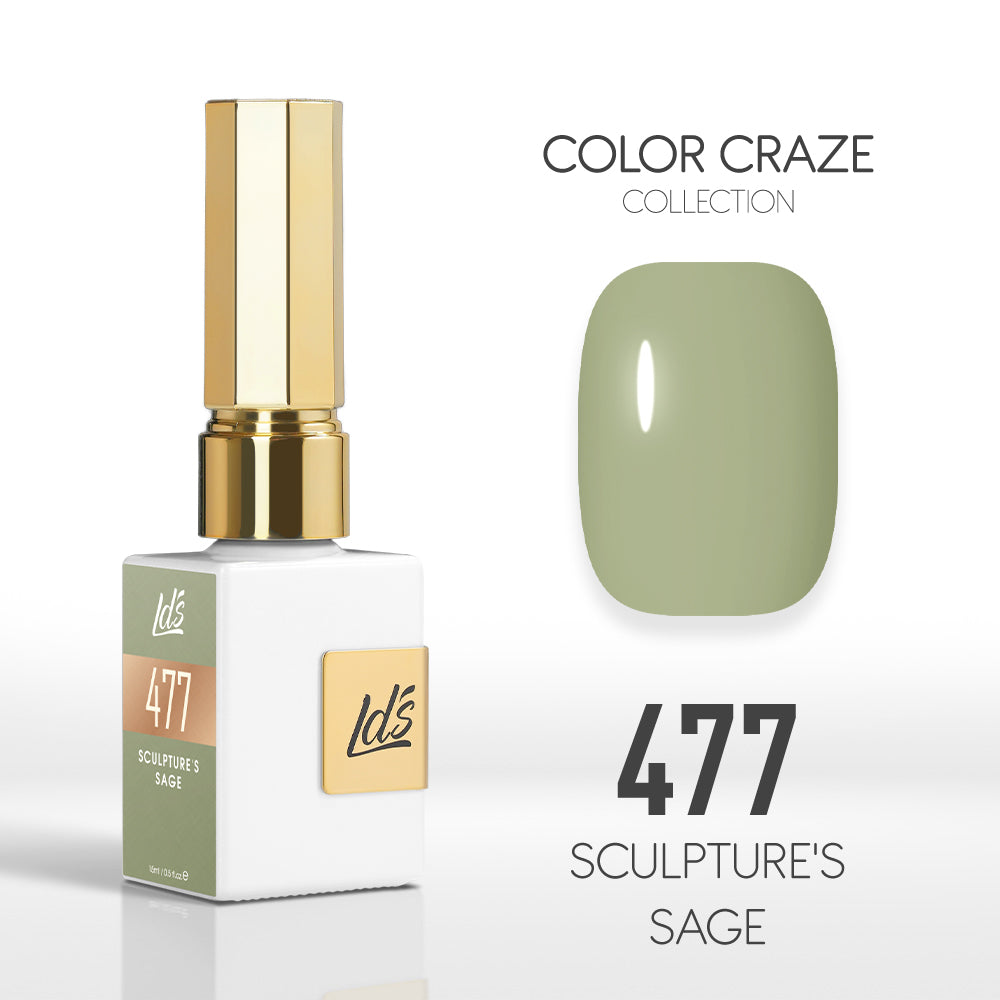 LDS Color Craze Collection - 477 Sculpture's Sage - Gel Polish 0.5oz