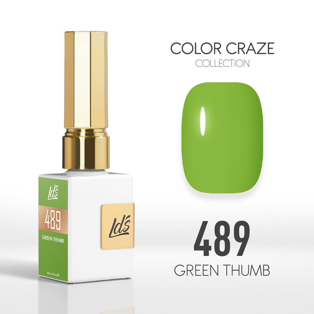 LDS Color Craze Collection - 489 Green Thumb - Gel Polish 0.5oz