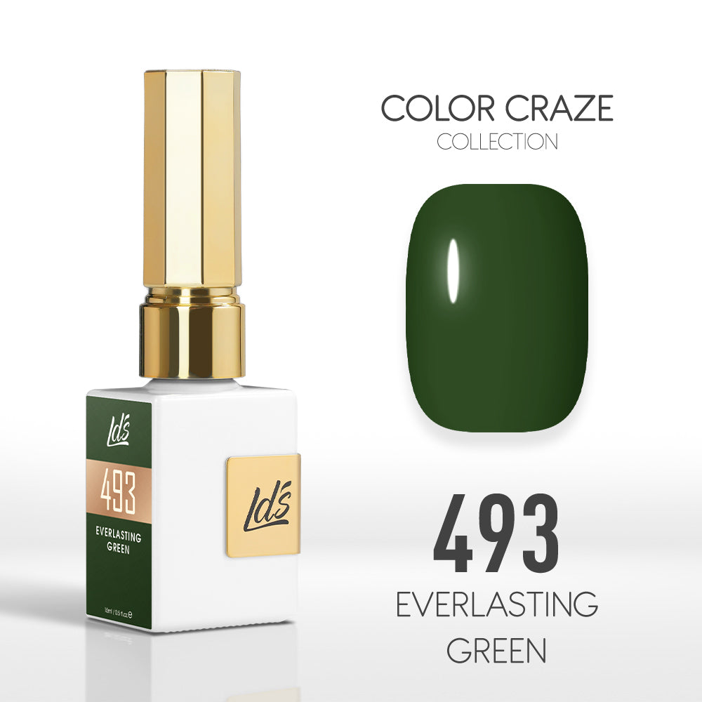 LDS Color Craze Collection - 493 Everlasting Green - Gel Polish 0.5oz