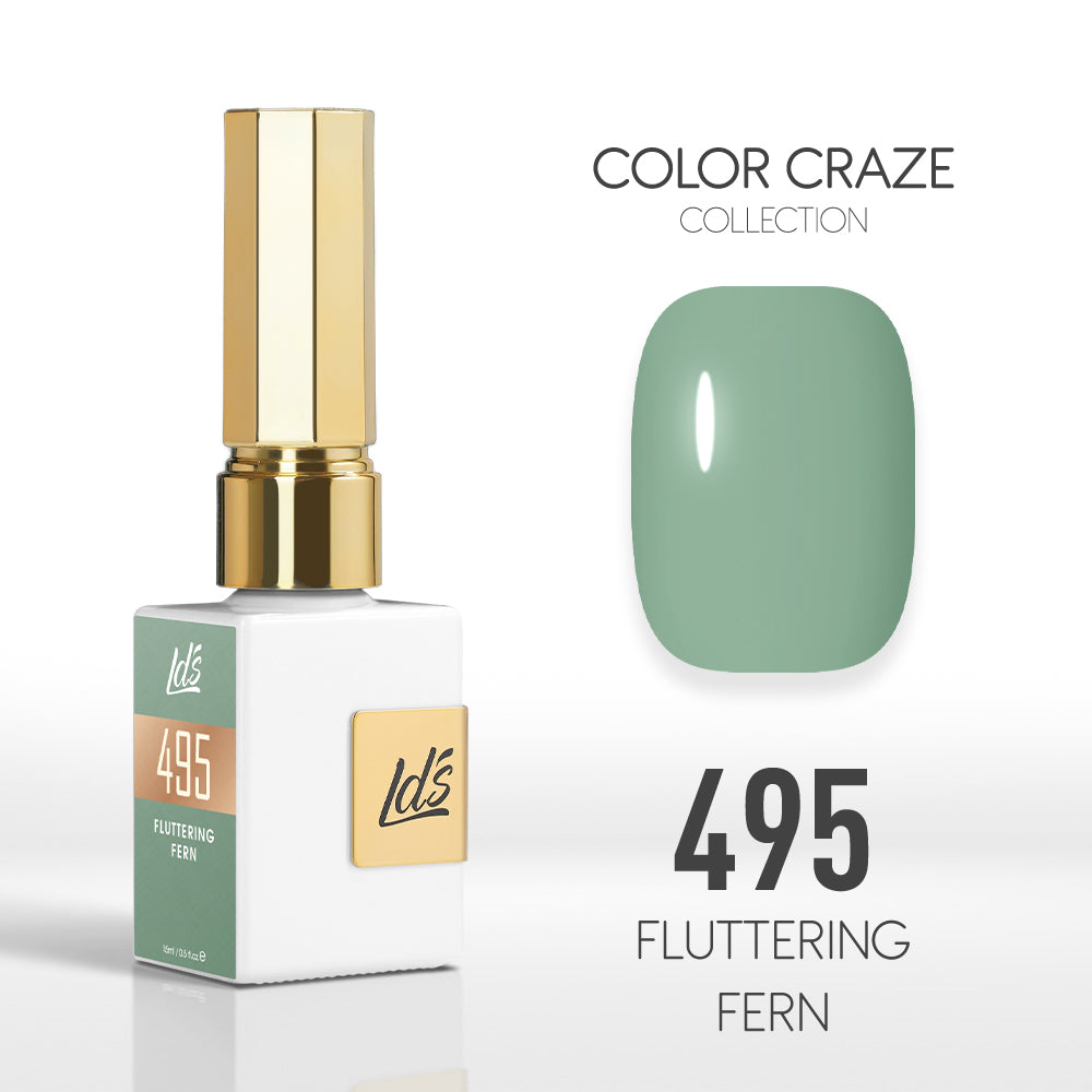 LDS Color Craze Collection - 495 Fluttering Fern - Gel Polish 0.5oz