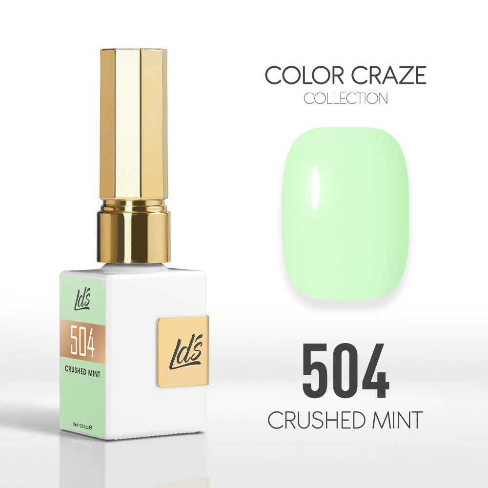 LDS Color Craze Collection - 504 Crushed Mint - Gel Polish 0.5oz