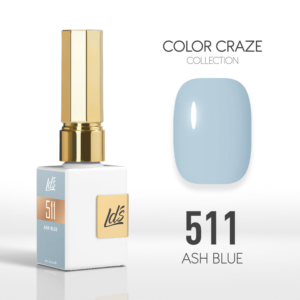 LDS Color Craze Collection - 511 Ash Blue - Gel Polish 0.5oz