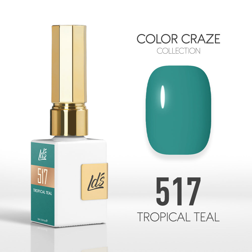 LDS Color Craze Collection - 517 Tropical Teal - Gel Polish 0.5oz