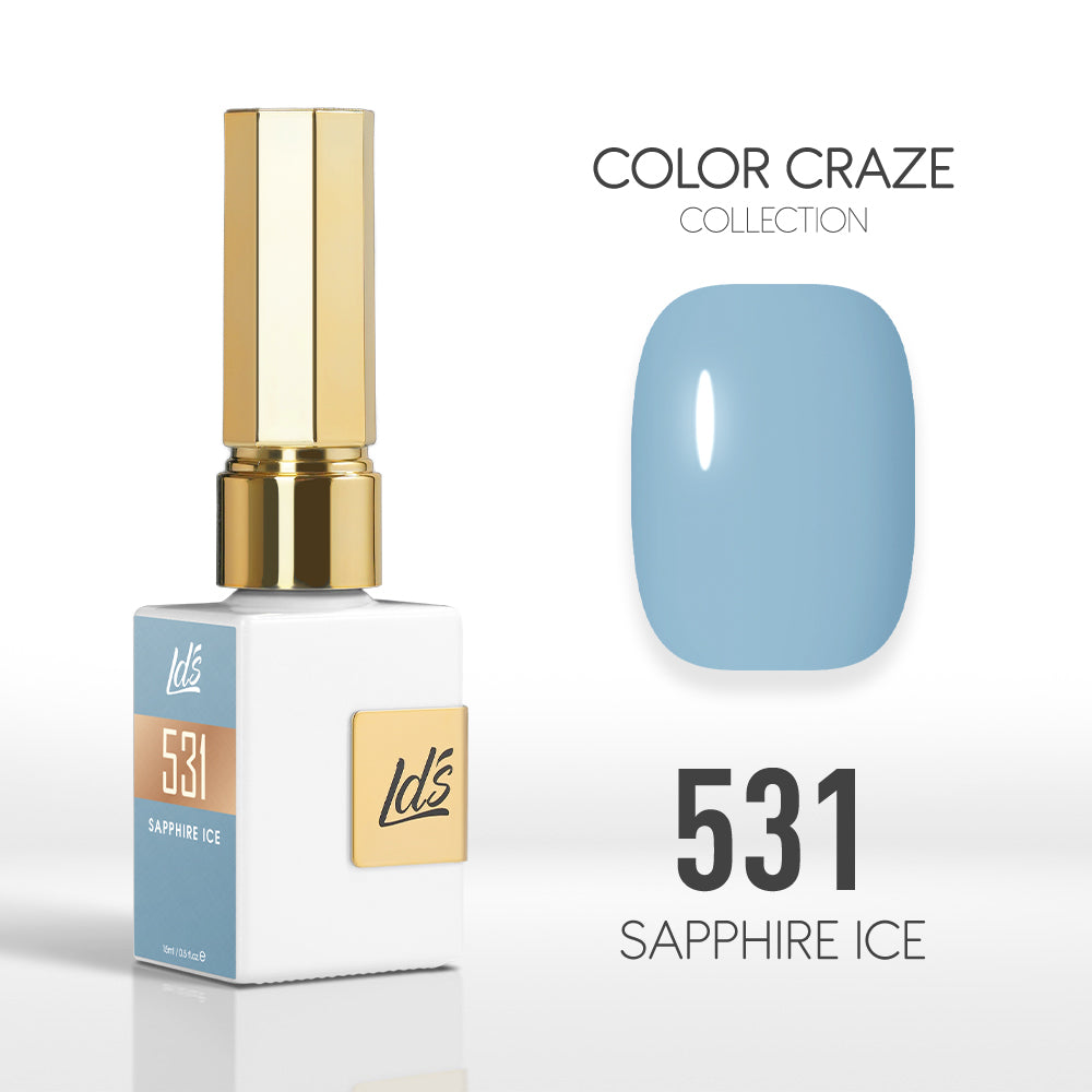 LDS Color Craze Collection - 531 Sapphire Ice - Gel Polish 0.5oz