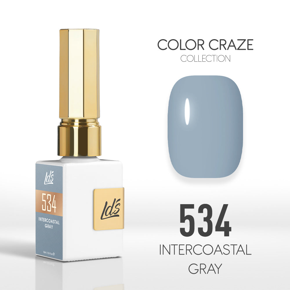 LDS Color Craze Collection - 534 Intercoastal Gray - Gel Polish 0.5oz