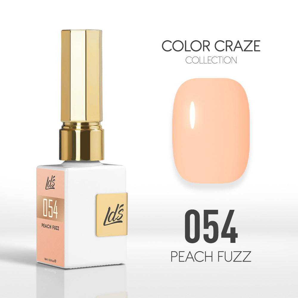 LDS Color Craze Collection - 054 Peach Fuzz - Gel Polish 0.5oz