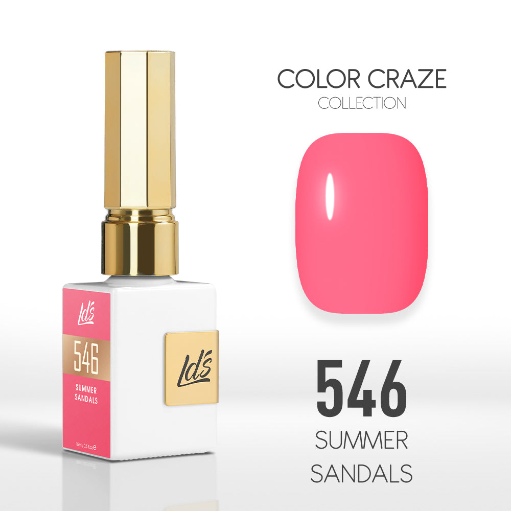 LDS Color Craze Collection - 546 Summer Sandals - Gel Polish 0.5oz