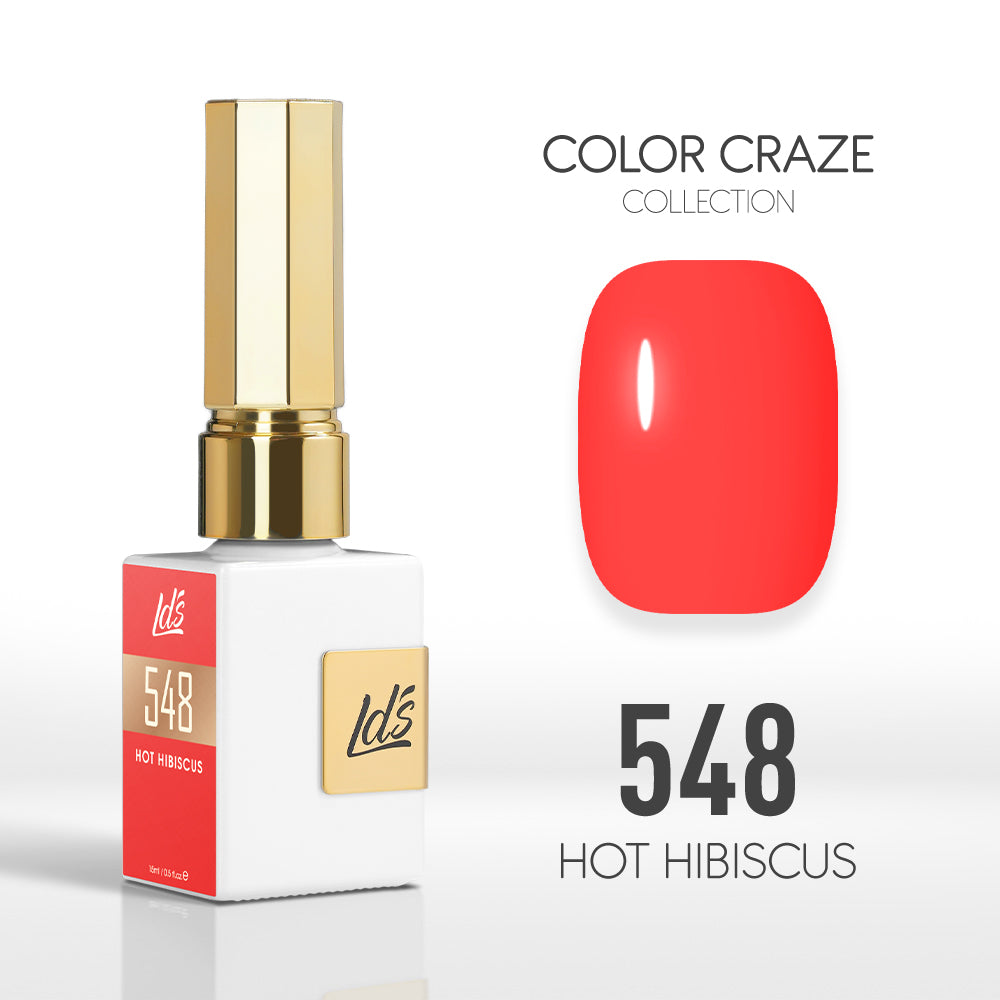 LDS Color Craze Collection - 548 Hot Hibiscus - Gel Polish 0.5oz