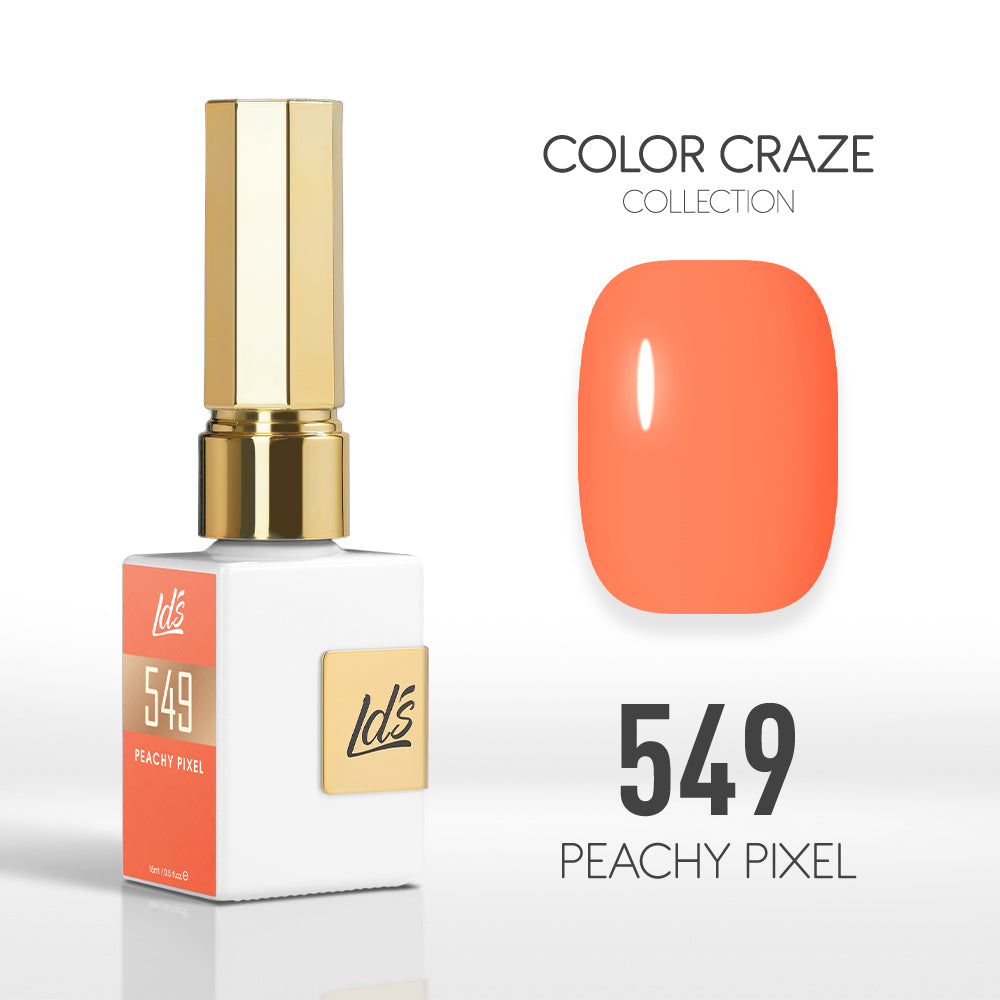 LDS Color Craze Collection - 549 Peachy Pixel - Gel Polish 0.5oz