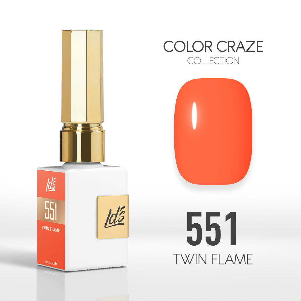 LDS Color Craze Collection - 551 Twin Flame - Gel Polish 0.5oz