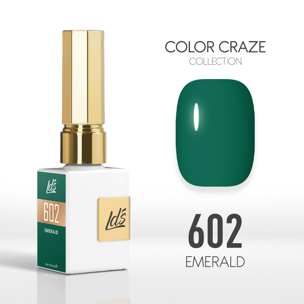 LDS Color Craze Collection - 602 Emerald - Gel Polish 0.5oz