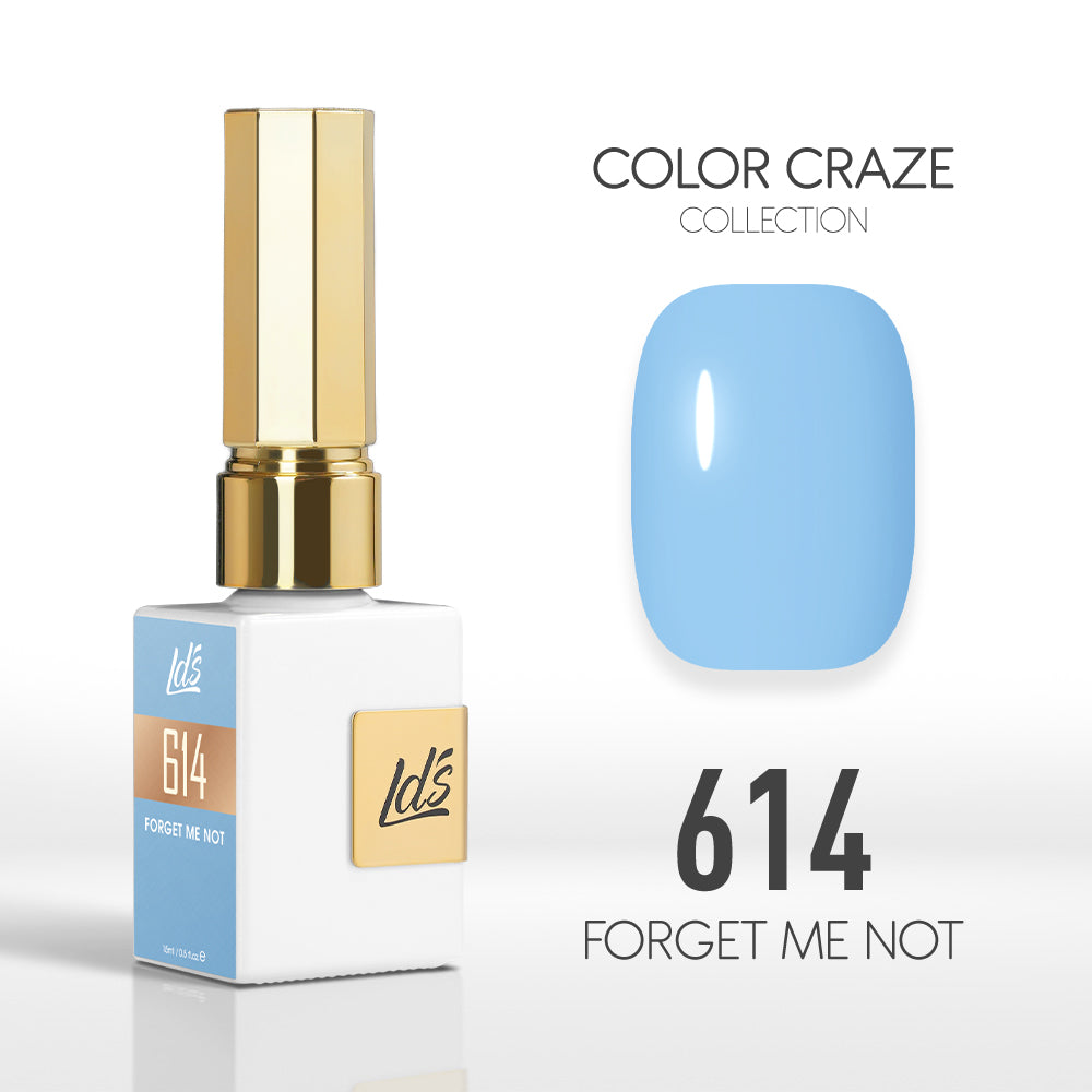 LDS Color Craze Collection - 614 Forget Me Not - Gel Polish 0.5oz