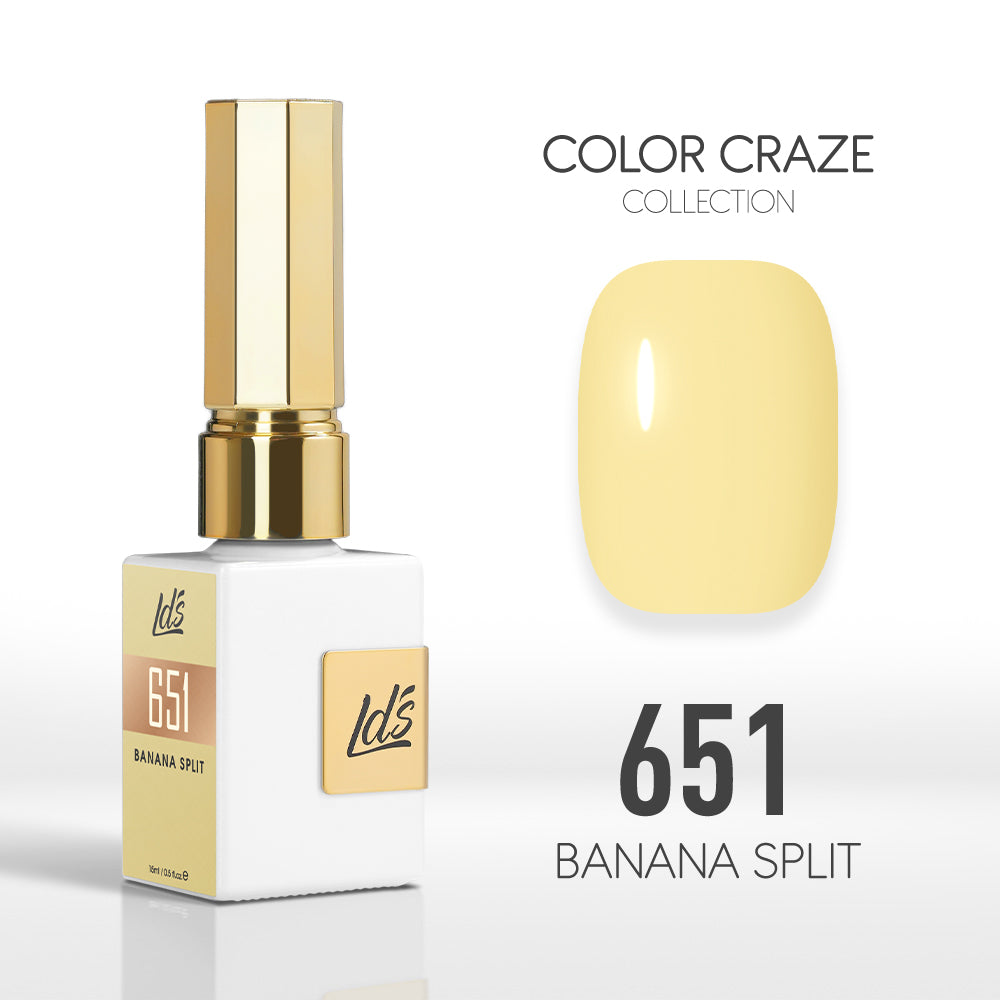 LDS Color Craze Collection - 651 Banana Split - Gel Polish 0.5oz