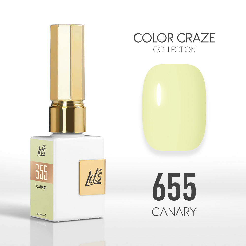 LDS Color Craze Collection - 655 Canary - Gel Polish 0.5oz