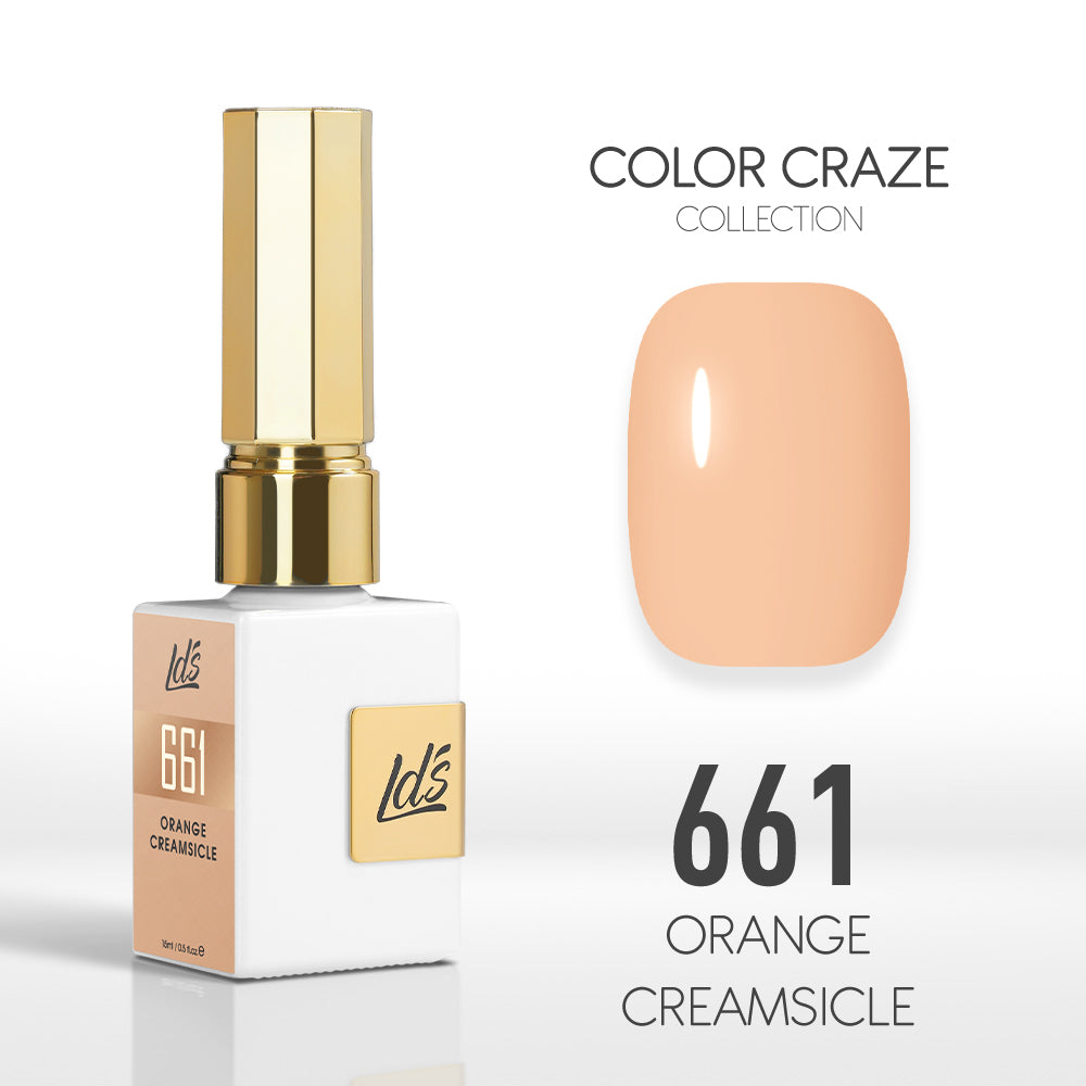 LDS Color Craze Collection - 661 Orange Creamsicle - Gel Polish 0.5oz