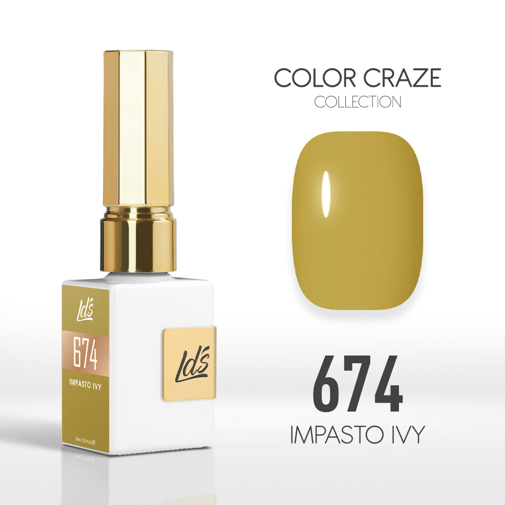 LDS Color Craze Collection - 674 Impasto Ivy - Gel Polish 0.5oz