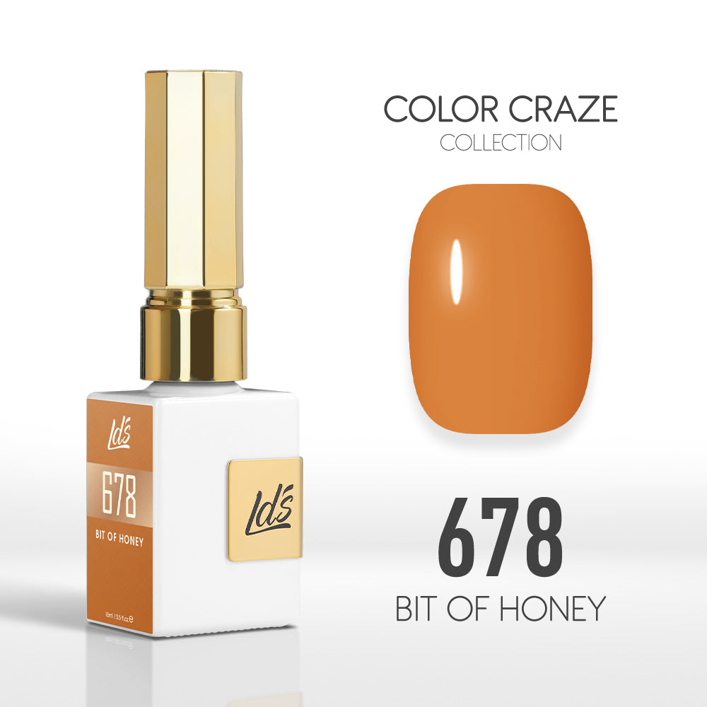 LDS Color Craze Collection - 678 Bit of Honey - Gel Polish 0.5oz