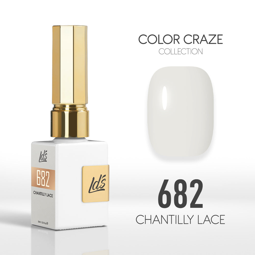 LDS Color Craze Collection - 682 Chantilly Lace - Gel Polish 0.5oz