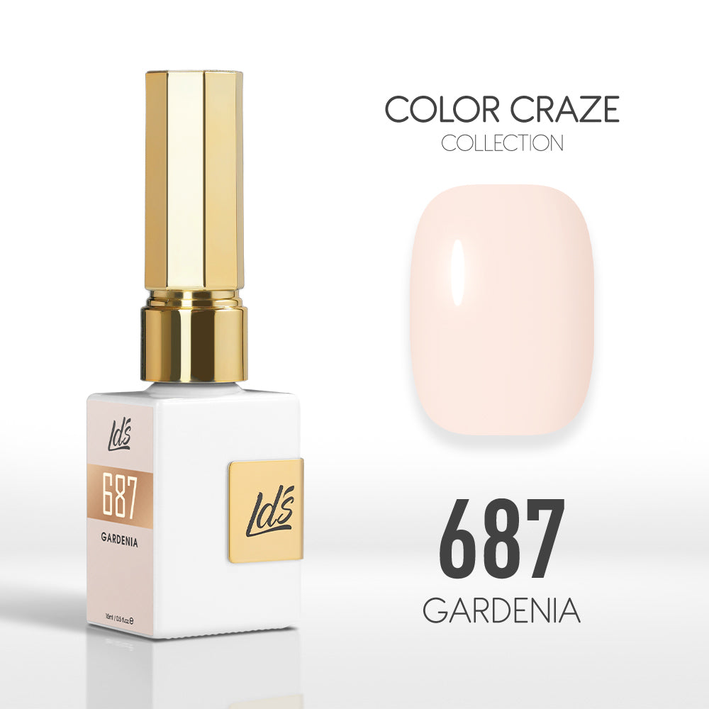 LDS Color Craze Collection - 687 Gardenia - Gel Polish 0.5oz