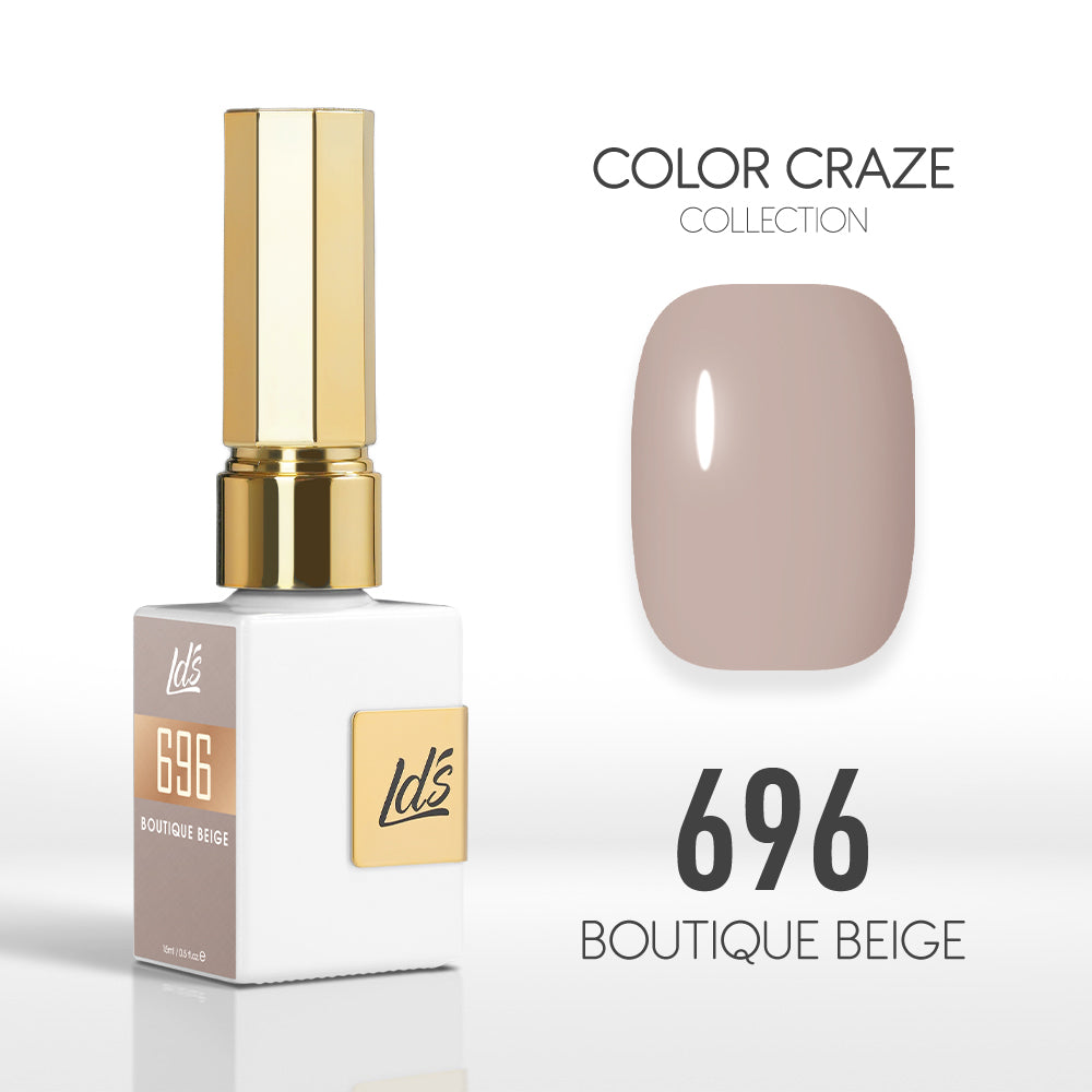 LDS Color Craze Collection - 696 Boutique Beige - Gel Polish 0.5oz