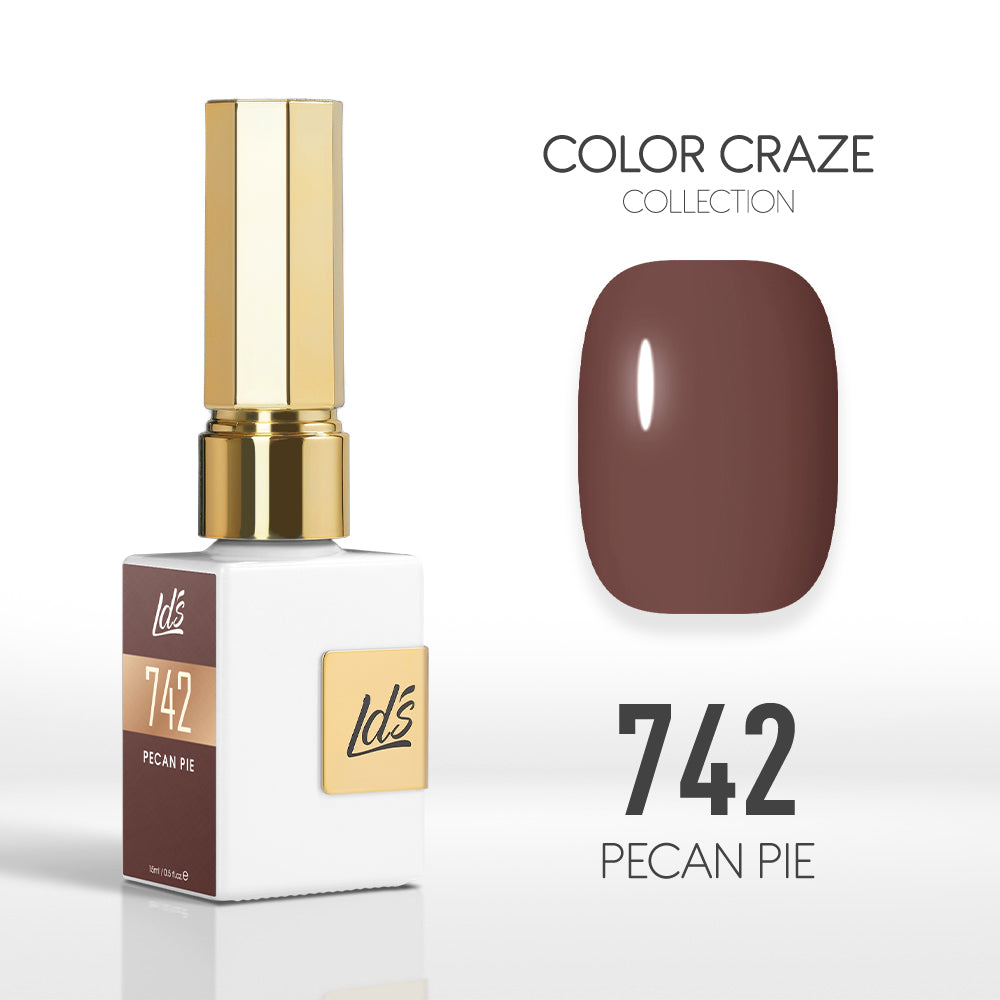 LDS Color Craze Collection - 742 Pecan Pie - Gel Polish 0.5oz