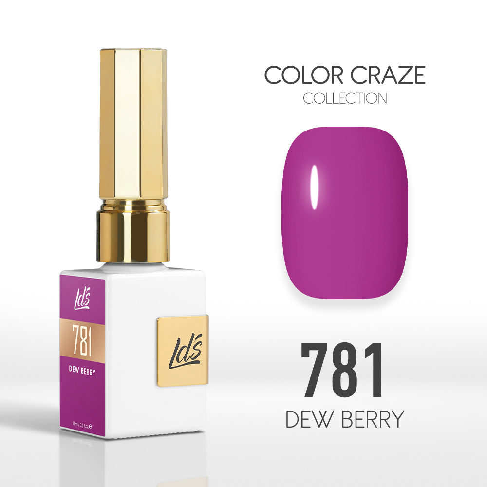 LDS Color Craze Collection - 781 Dew Berry - Gel Polish 0.5oz