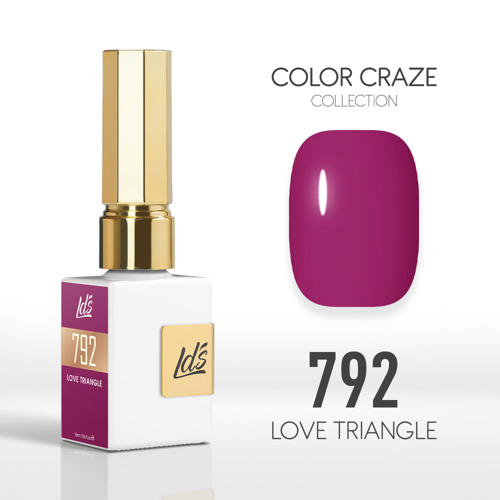 LDS Color Craze Collection - 792 Love Triangle - Gel Polish 0.5oz