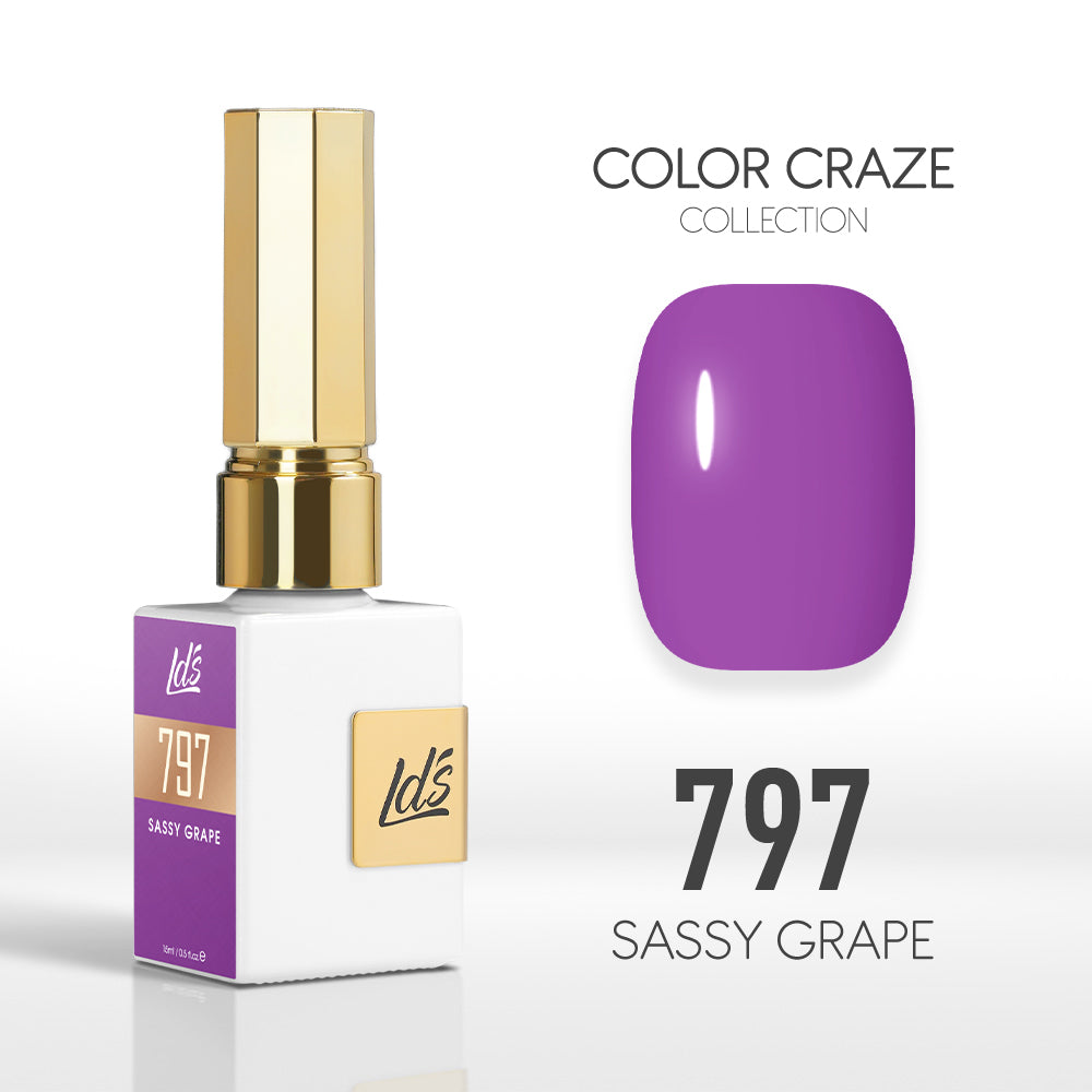 LDS Color Craze Collection - 797 Sassy Grape - Gel Polish 0.5oz