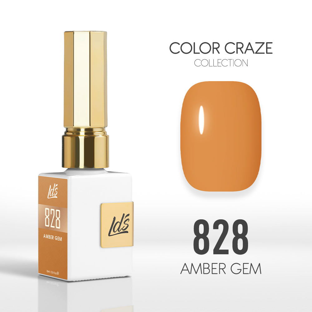 LDS Color Craze Collection - 828 Amber Gem - Gel Polish 0.5oz