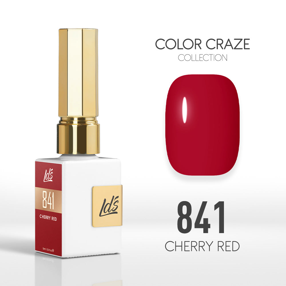 LDS Color Craze Collection - 841 Cherry Red - Gel Polish 0.5oz