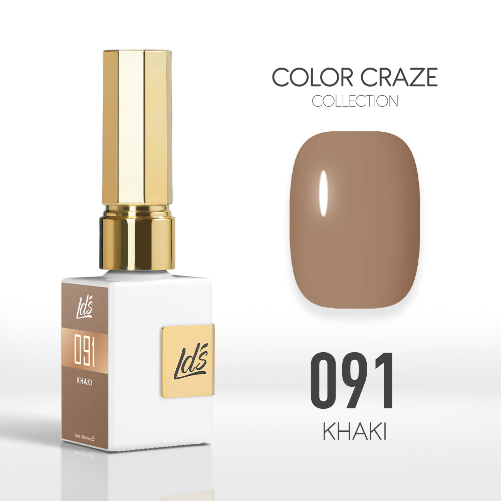 LDS Color Craze Collection - 091 Khaki - Gel Polish 0.5oz