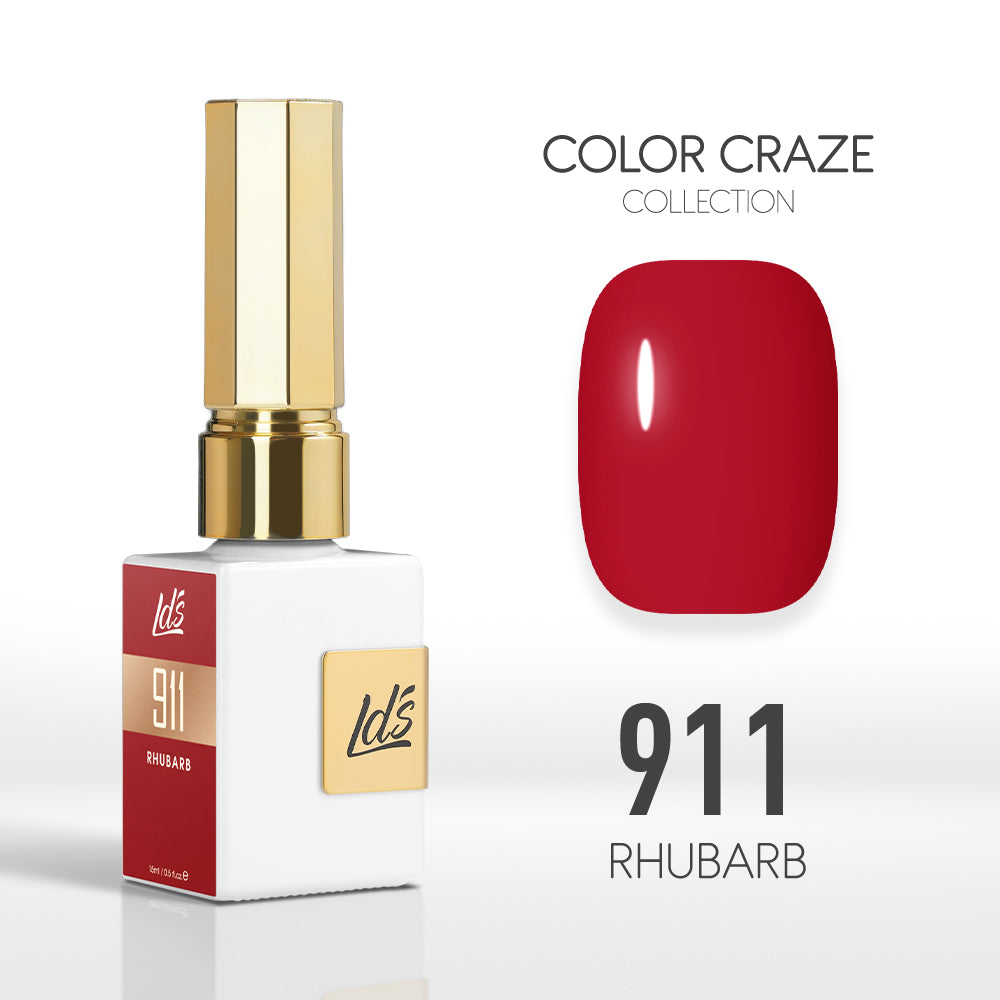 LDS Color Craze Collection - 911 Rhubarb - Gel Polish 0.5oz