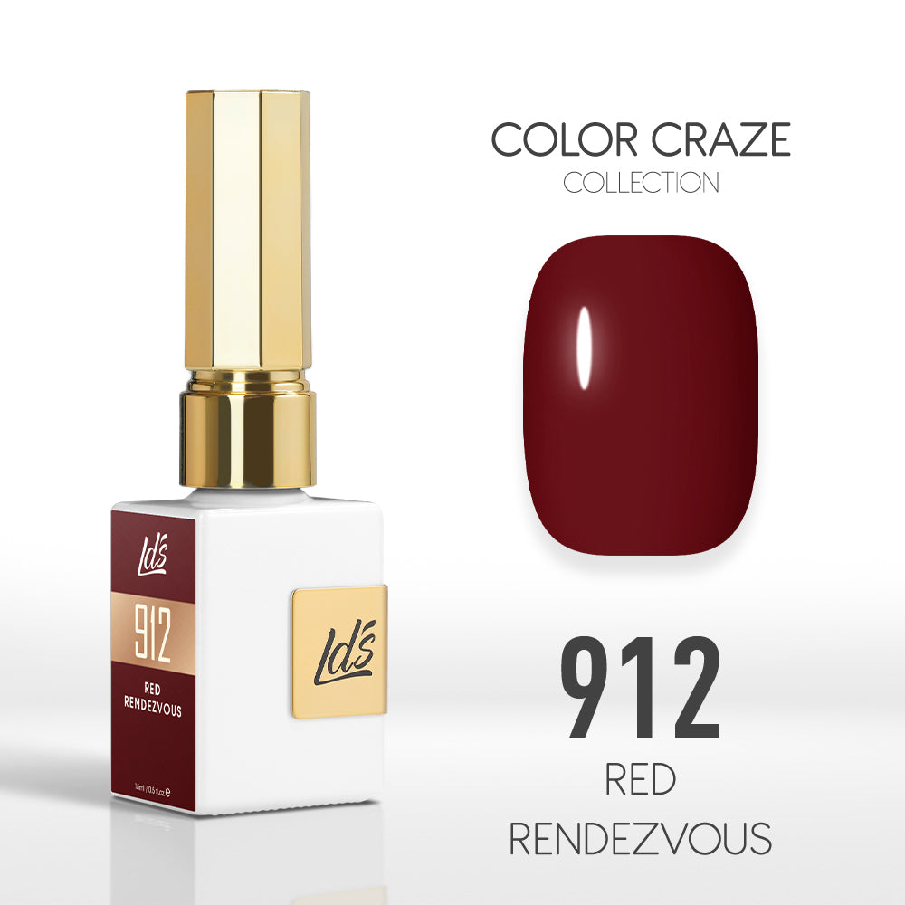 LDS Color Craze Collection - 912 Red Rendezvous - Gel Polish 0.5oz