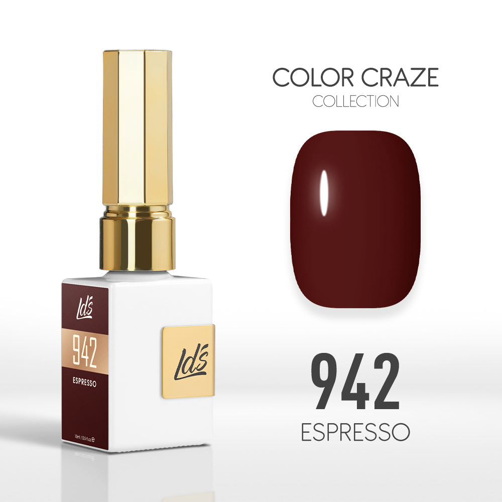 LDS Color Craze Collection - 942 Espresso - Gel Polish 0.5oz