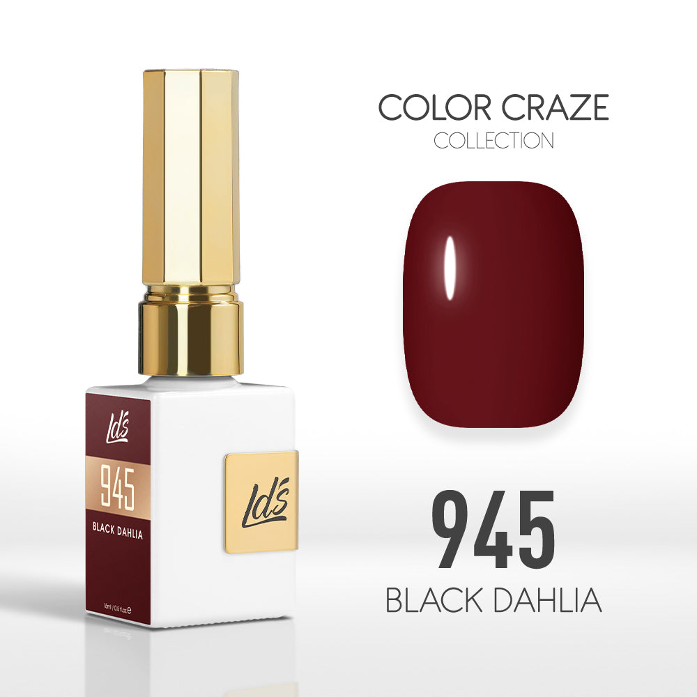 LDS Color Craze Collection - 945 Black Dahlia - Gel Polish 0.5oz