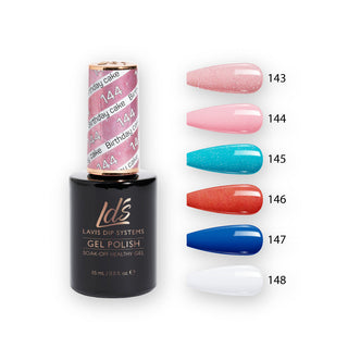 LDS Healthy Gel Color Set (6 colors): 143 to 148