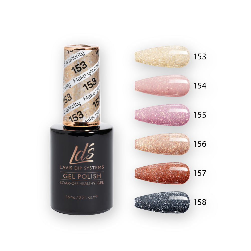 LDS Healthy Gel Color Set (6 colors): 153 to 158