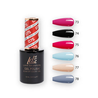 LDS Healthy Gel Color Set (6 colors): 73 to 78
