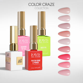 LDS Gel Kit 9-2 - Soft Rose Winter Collection + Base & Top